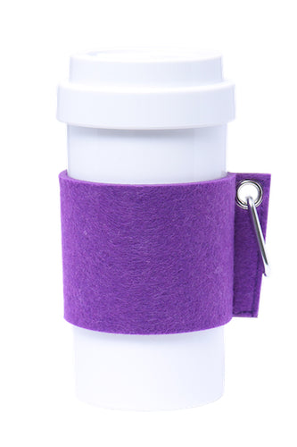 Eco Amigo - Cafe Plus with Felt Mug Sleeve - Purple