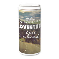Load image into Gallery viewer, Plastic Free Green Tumbler 330ml - The Greatest Adventure Lies Ahead Inspirational Quote